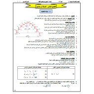 الفيزياء ملخص (الحركة في بعدين) للصف الحادي عشر متقدم