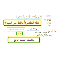 اللغة العربية بوربوينت درس (حالة الطقس) لغير الناطقين بها للصف الرابع