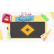 اليوم الأول في المدرسة التربية الإسلامية الصف الأول إلى الرابع - بوربوينت