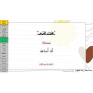 درس محادثة أنا أساعد اللغة العربية الصف الثاني - بوربوينت