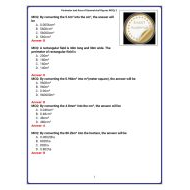 حل أوراق عمل Perimeter and Area of Geometrical Figures الرياضيات المتكاملة الصف الثاني عشر