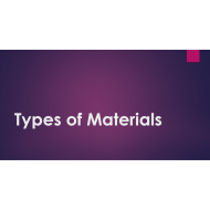 العلوم المتكاملة بوربوينت درس (type of materials) للصف السادس