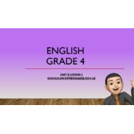 درس Unit 8 Lesson 1 اللغة الإنجليزية الصف الرابع أكسس - بوربوينت