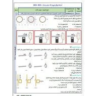 أسئلة هيكل امتحان الفيزياء الصف الثاني عشر متقدم