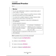 حل درس Additional Practice lesson 12 -2 الرياضيات المتكاملة الصف الخامس