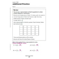 حل درس Additional Practice lesson 11 -3 الرياضيات المتكاملة الصف الخامس