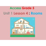 حل درس Rooms اللغة الإنجليزية الصف الخامس - بوربوينت