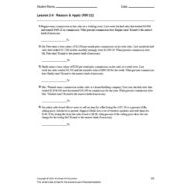 حل أوراق عمل Lesson 2-6 Reason & Apply الرياضيات المتكاملة الصف السابع ريفيل