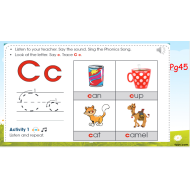 بوربوينت Lesson Letter Cc للصف الاول مادة اللغة الانجليزية