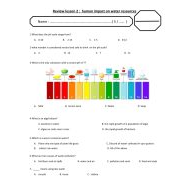 حل ورقة عمل human impact on water resources العلوم المتكاملة الصف الخامس