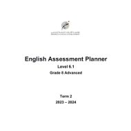 مواصفات الامتحان النهائي Level 6.1 اللغة الإنجليزية الصف الثامن متقدم الفصل الدراسي الثاني 2023-2024