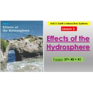 حل درس Effects of the Hydrosphere العلوم المتكاملة الصف الخامس - بوربوينت