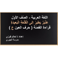 عنبر يطير الى القلعة البعيدة قراءة القصة الصف الاول مادة اللغة العربية - بوربوينت