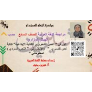 مراجعة حسب الهيكل الوزاري اللغة العربية الصف السابع