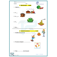 اللغة الإنجليزية ورقة عمل (Unit 6 & 7) للصف الثاني