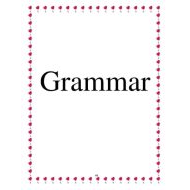 اللغة الإنجليزية أوراق عمل (Grammar) للصف الرابع