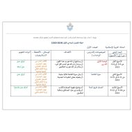 الخطة الفصلية التربية الإسلامية الصف الأول الفصل الدراسي الأول 2023-2024