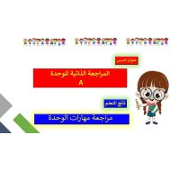 حل المراجعة الذاتية للوحدة A الرياضيات المتكاملة الصف الأول - بوربوينت