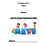 تدريبات EXAM PREPARATION الرياضيات المتكاملة الصف الرابع ريفيل