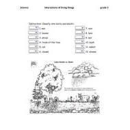 ورقة عمل biotic and abiotic العلوم المتكاملة الصف الخامس