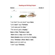 حل Reading and Writing Project اللغة الإنجليزية الصف الثاني