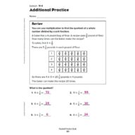 حل درس Additional Practice lesson 11 -4 الرياضيات المتكاملة الصف الخامس