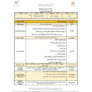 الخطة الدرسية اليومية حلزون يجد له صديقا اللغة العربية الصف الأول