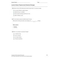 حل ورقة عمل Physical and Chemical Changes العلوم المتكاملة الصف الخامس