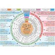 اللغة العربية جدول علامات إعراب الأسماء والأفعال للصف الثاني عشر