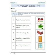 مراجعة للامتحان النهائي EOT Review اللغة الإنجليزية الصف الثالث