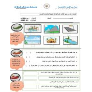 ورقة عمل المعالم الطبيعية والبشرية في بلادي الدراسات الإجتماعية والتربية الوطنية الصف الثاني