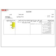 الخطة الدرسية اليومية من الأرض إلى الفضاء اللغة العربية الصف الخامس