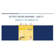 حل Activity Book Answers Unit 6 اللغة الإنجليزية الصف الرابع - بوربوينت