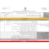 اللغة العربية الخطة الدراسية اليومية (بالمحبة يتسع العالم) للصف الخامس