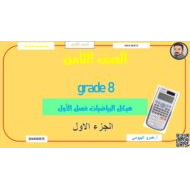 هيكل امتحان الجزء الأول الرياضيات المتكاملة الصف الثامن