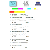 اللغة الإنجليزية أوراق عمل للصف الرابع