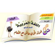 اللغة العربية بوربوينت درس (الولد الذي عاش مع النعام) للصف السابع