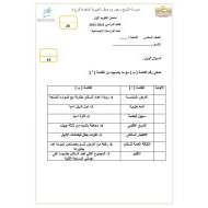 امتحان التقويم الأول الدراسات الإجتماعية والتربية الوطنية الصف السادس