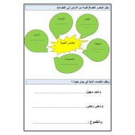 ورقة عمل من الأرض إلى السماء اللغة العربية الصف الخامس