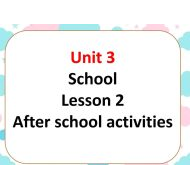 حل درس After school activities اللغة الإنجليزية الصف السادس Access - بوربوينت