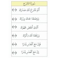 أوراق عمل سورة الشرح التربية الإسلامية الصف الثاني