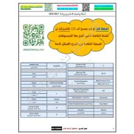 حل تجميع أسئلة هيكل امتحان الرياضيات المتكاملة الصف التاسع عام