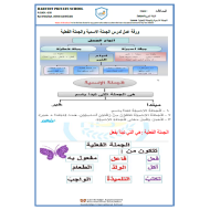 اللغة العربية أوراق عمل الجملة الإسمية والجملة الفعلية للصف الثالث مع الإجابات