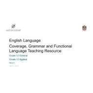 الدليل الإرشادي للقواعد المقررة اللغة الإنجليزية الصف الثاني عشر عام وApplied الفصل الدراسي الثالث 2023-2024