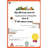 أوراق عمل Unit 8 All about home اللغة الإنجليزية الصف الثالث