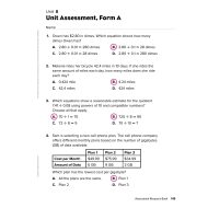 حل مراجعة Unit 8 الرياضيات المتكاملة الصف الخامس