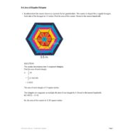 حل أوراق عمل Area of Regular Polygons الرياضيات المتكاملة الصف السادس