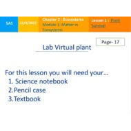حل درس Lab Virtual plant العلوم المتكاملة الصف الخامس - بوربوينت