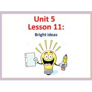 بوربوينت Lesson 11 Bright ideas للصف السادس مادة اللغة الانجليزية