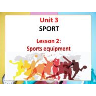 بوربوينت Lesson 2 Sports equipment للصف السادس مادة اللغة الانجليزية